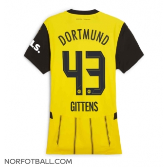 Billige Fotballdrakt Borussia Dortmund Jamie Bynoe-Gittens #43 Replika Hjemmedrakt Dame 2024-25 Kortermet